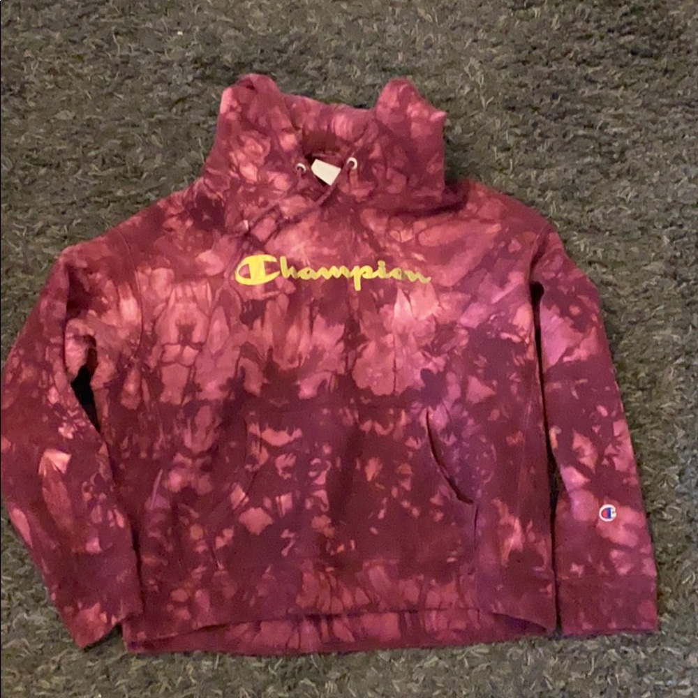 Champions hoodie XL Maroon tiedye thick ❤️NWT